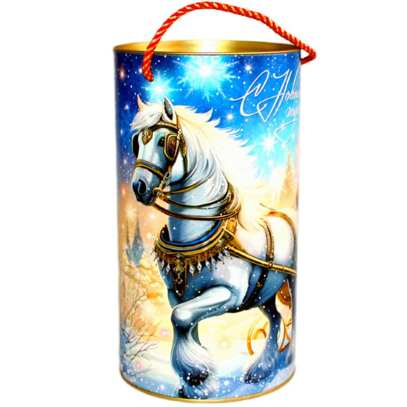 Детский новогодний подарок в мягкой игрушке весом 950 грамм